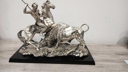 Elisabete - Beeld, Rara escultura banhada a prata edição, Antiek en Kunst, Antiek | Goud en Zilver