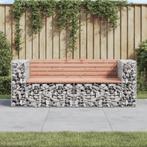 vidaXL Tuinbank schanskorfontwerp 184x71x65,5 cm massief, Tuin en Terras, Tuinbanken, Verzenden, Nieuw