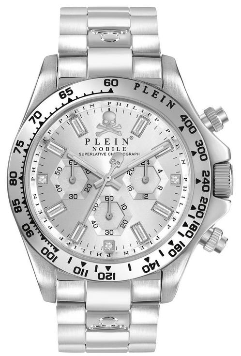 Philipp Plein PWCAA0321 Nobile Wonder horloge 43 mm, Sieraden, Tassen en Uiterlijk, Horloges | Heren, Staal, Nieuw, Staal, Overige merken