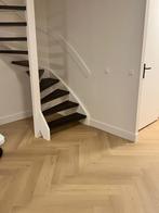 PVC vloer visgraat vloer inclusief pvc vloer leggen, Ophalen, PVC Vloer Visgraat Vloer, 75 m² of meer, Beige