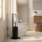 Vrijstaande WC Rolhouder | Modern Zwart | A-kwaliteit | B..., Ophalen of Verzenden, Nieuw, Wit, Overige typen