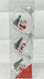 3D Kerstballen set 3 stuks Ø 8cm, Ophalen of Verzenden, Nieuw