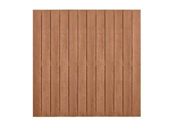 Veiling - 5x Plankenscherm hardhout design 180x180cm beschikbaar voor biedingen