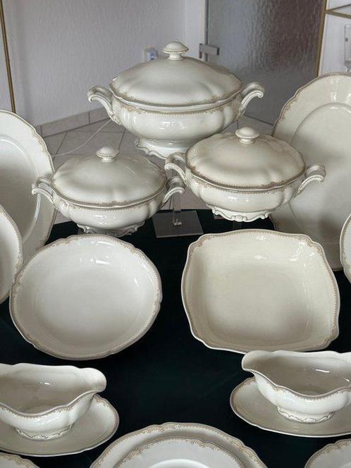 Hutschenreuther - Ivory - US-Zone um 1950 - Eetservies voor, Antiek en Kunst, Antiek | Meubels | Tafels