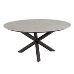 4 Seasons Prado tuintafel Ø160x75 cm- ceramic sabbia - terre, Verzenden, Nieuw