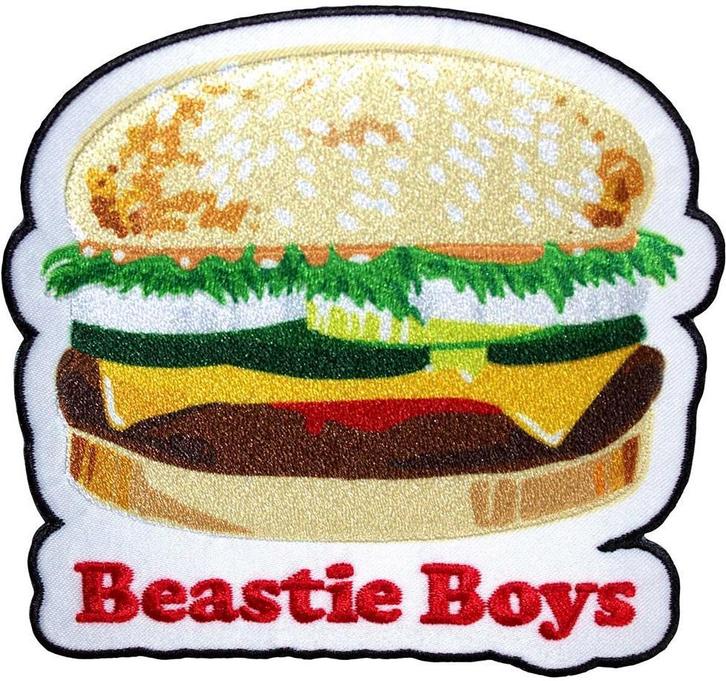 Beastie Boys Burger - Patch officiële merchandise, Verzamelen, Muziek, Artiesten en Beroemdheden, Kleding, Nieuw, Ophalen of Verzenden