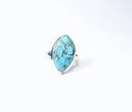 Ring Blauw Koper Turquoise / Cabochon / nieuw - 6.48 g - (1)