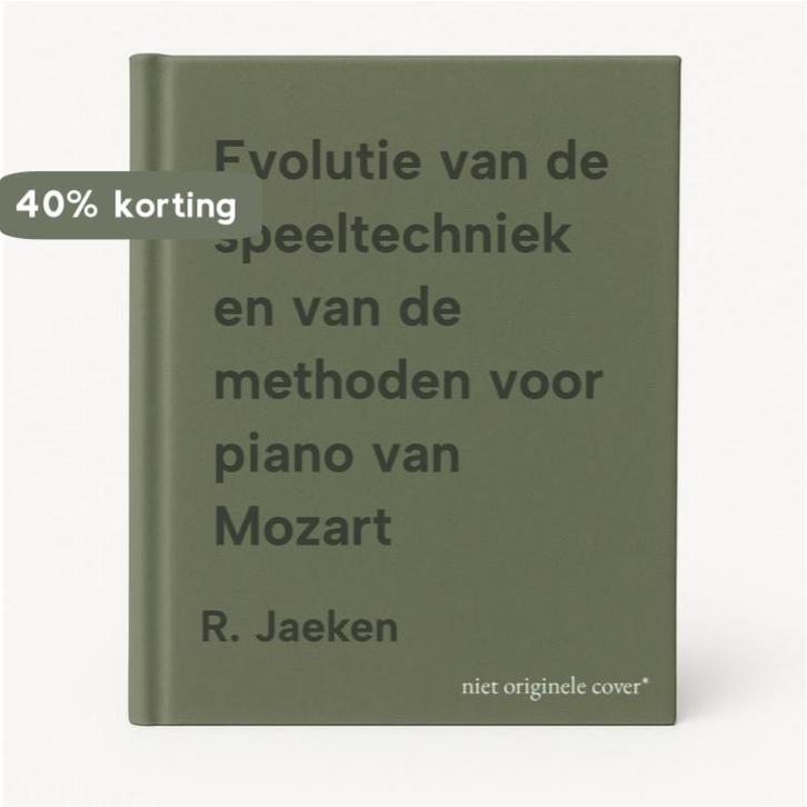 Evolutie van de speeltechniek en van de methoden voor piano, Boeken, Muziek, Gelezen, Verzenden