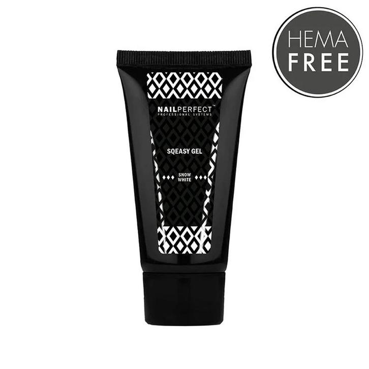 Nail Perfect  Sqeasy Gel Snow White  60gr, Sieraden, Tassen en Uiterlijk, Uiterlijk | Haarverzorging, Nieuw, Verzenden