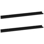 Wandschappen Zwart 100cm - Retourdeal - Slimme Opberger!, Ophalen of Verzenden, Nieuw