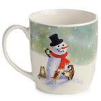 Beker Kim Haskins katten en sneeuwpop - 300ml NIEUW, Huis en Inrichting, Keuken | Servies, Ophalen of Verzenden, Nieuw