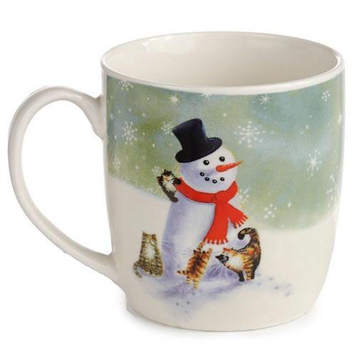 Beker Kim Haskins katten en sneeuwpop - 300ml NIEUW, Huis en Inrichting, Keuken | Servies, Nieuw, Ophalen of Verzenden