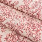 BA068 - Toile de Jouy Rosso Bordeaux - Franse elegantie -