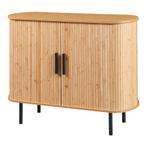 Commode Tvedestrand dressoir 100x40x80 cm naturel en zwart [, Huis en Inrichting, Kasten | Dressoirs, Verzenden, Nieuw