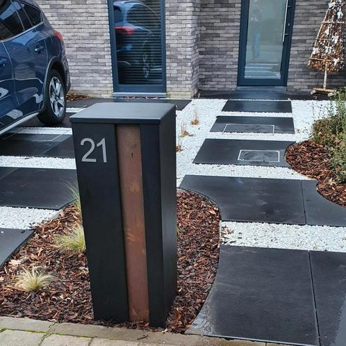 Pakketbrievenbus | Geroba | Vrijstaand | Collu combi |, Tuin en Terras, Brievenbussen, Staande brievenbus, Nieuw, Staal, Verzenden