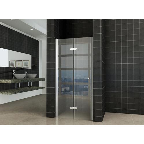 BWS Vouwbare Nisdeur Links 90x202 cm 8mm NANO Harmonica Deur, Doe-het-zelf en Verbouw, Sanitair, Douche, Nieuw, Ophalen of Verzenden