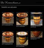 Statafel van eikenhouten wijnvat reclame HORECA NIEUW, Verzenden, Nieuw