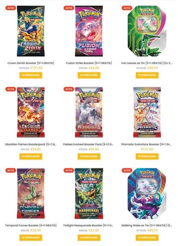 Pokémon TCG Acties – Bespaar met onze bundeldeals! beschikbaar voor biedingen