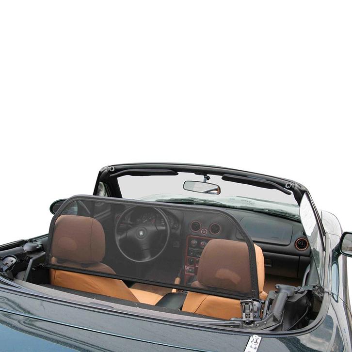 Mazda MX-5 (1998-2005) Cabrio windscherm Zwart windscherm op, Auto diversen, Overige Auto diversen, Ophalen of Verzenden