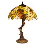 Tiffany tafellamp – Bladeren & Herfsttinten – Ø 42 × H 57, Verzenden, Nieuw