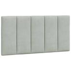 Hoofdbordkussen 100cm Lichtgrijs Velvet - Retourdeal! 71%..., 100 cm, Nieuw, 190 cm of minder, Ophalen of Verzenden