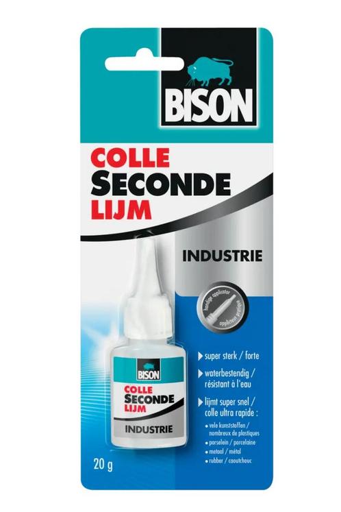 Bison secondelijm industrie 20 gr, fles, Doe-het-zelf en Verbouw, Overige Doe-het-zelf en Verbouw, Nieuw, Verzenden