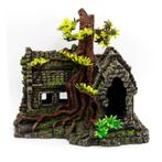 Ruïne met boom 21cm/ Aquariumdecoratie As-155, Dieren en Toebehoren, Vissen | Aquaria en Toebehoren, Verzenden, Nieuw