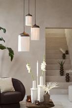 2dekans | Light & Living Hanglamp Dania - Bruin/Crème -, Ophalen of Verzenden, Zo goed als nieuw