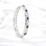 Zonder minimumprijs - Armband Verguld Saffier - Topaas - 18k, Nieuw