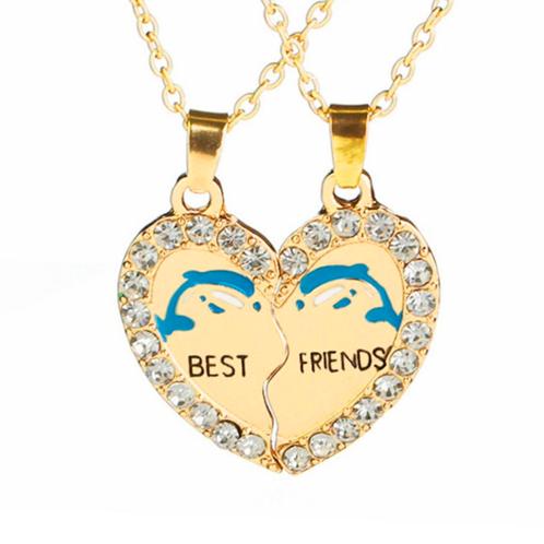 Fako Bijoux® - Vriendschapsketting - Best Friends - Dolfijn, Sieraden, Tassen en Uiterlijk, Kettingen, Verzenden