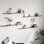 vidaXL Boekenplank Bord 4 pcs Bruin 100 x 40 x 1.5cm Bewerkt, Verzenden, Nieuw, Overige houtsoorten