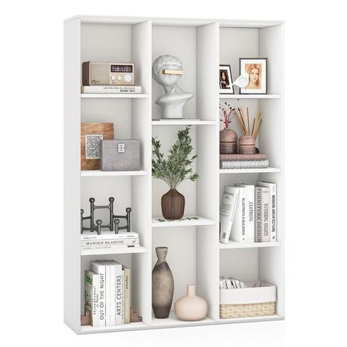 Tweedekans | Coast Boekenkast 11 Vakken Wit 74x24x106 cm –, Huis en Inrichting, Kasten | Boekenkasten, Zo goed als nieuw, Ophalen of Verzenden