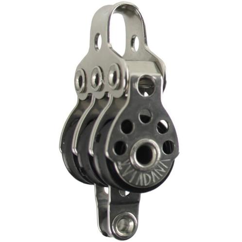 Viadana 17mm Drieschijfs Blok met Hondsvot, Watersport en Boten, Accessoires en Onderhoud, Ophalen of Verzenden