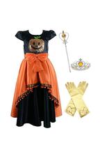Halloween kostuum - prinsessenjurk meisje+accessoires 98-152, Kinderen en Baby's, Carnavalskleding en Verkleedspullen, Ophalen of Verzenden