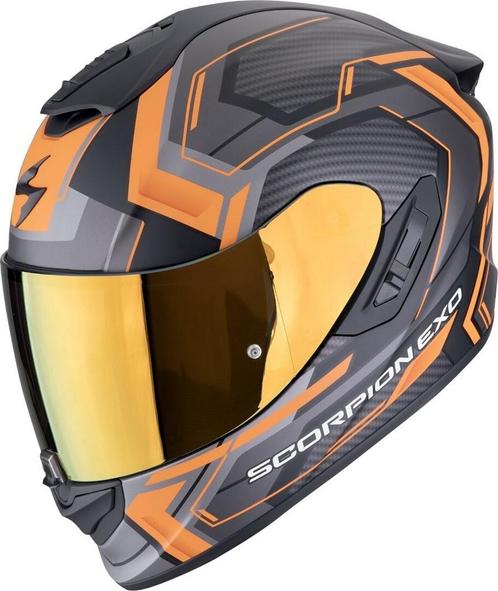 Scorpion EXO-1400 Evo II Air Linart Zwart Oranje, Motoren, Kleding | Motorhelmen, Integraalhelm, Heren, XXL, Nieuw met kaartje