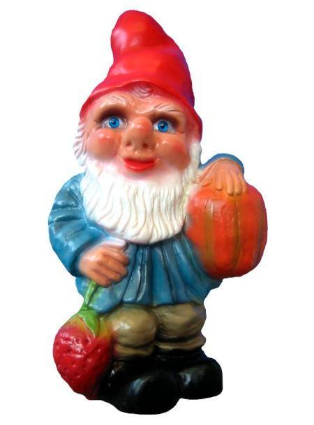 Tuinkabouter met pompoen, Tuin en Terras, Tuinbeelden, Nieuw, Verzenden