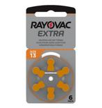 Rayovac Hoorapparaat batterij 13AU oranje (6 stuks), Ophalen of Verzenden, Nieuw
