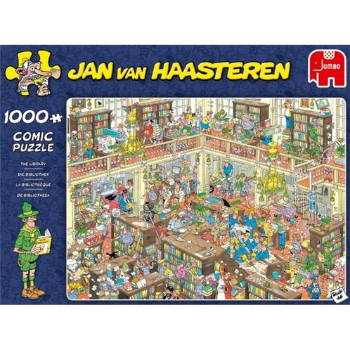 Jan Van Haasteren Puzzel De Bibliotheek 1000 Stukjes, Kinderen en Baby's, Speelgoed | Kinderpuzzels, Nieuw, Verzenden