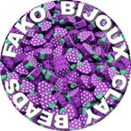 Fako Bijoux® - Klei Kralen Druiven Paars - Figuurkralen -, Hobby en Vrije tijd, Verzenden, Nieuw