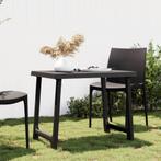 vidaXL Campingtafel hout-look 79x56x64 cm PP, Verzenden, Nieuw, Kunststof