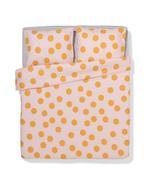 HEMA Dekbedovertrek 200x200/220cm zacht katoen stippen roze, Verzenden, Nieuw