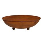 Roestmetalen schaal Ø 53 cm | Tuindecoratie vintage plantenb, Verzenden, Nieuw