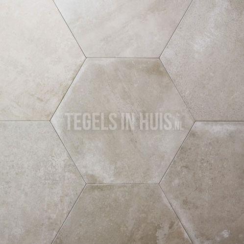 Hexagon zeshoek tegels notenkleur 25x30cm  tegeloutlet, Doe-het-zelf en Verbouw, Tegels, Nieuw, 10 m² of meer, Keramiek, Ophalen of Verzenden