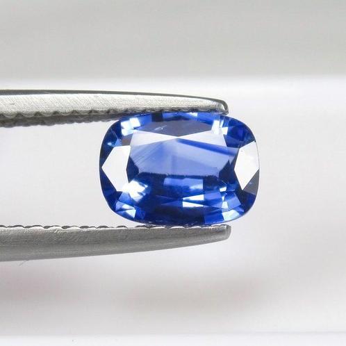 Blauw Saffier - 1.02 ct - nternational Colored Gemstone, Sieraden, Tassen en Uiterlijk, Edelstenen