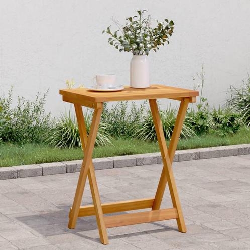 vidaXL Tuintafel inklapbaar 50x36x60 cm massief acaciahout, Tuin en Terras, Tuintafels, Nieuw, Hout, Verzenden