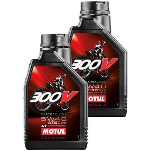 Motul Aanbieding: 2 X 300V Factory Line Off Road 5W40 4T 1L, Computers en Software, Laptop-opladers, Verzenden