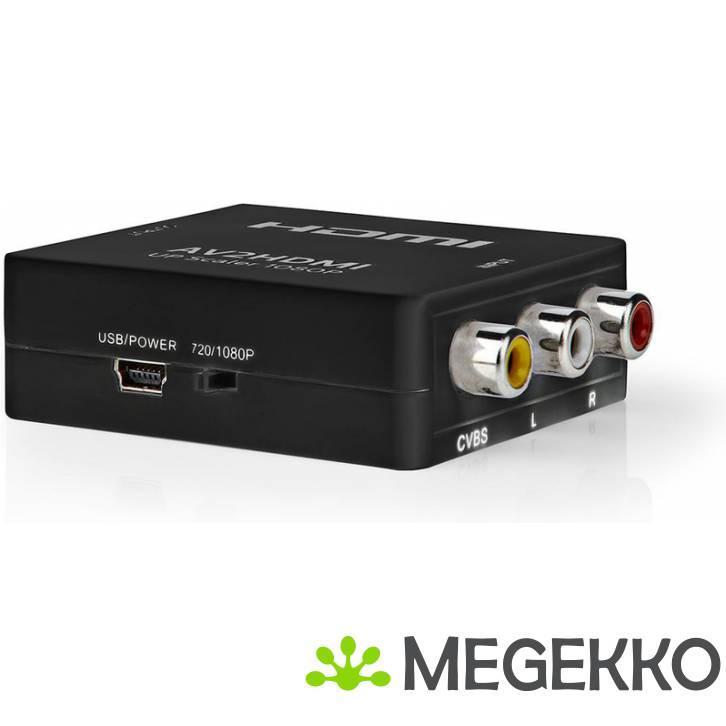 Nedis Composietvideo-naar-HDMI-Converter 1-Wegs - 3x RCA, Computers en Software, Overige Computers en Software, Nieuw, Verzenden