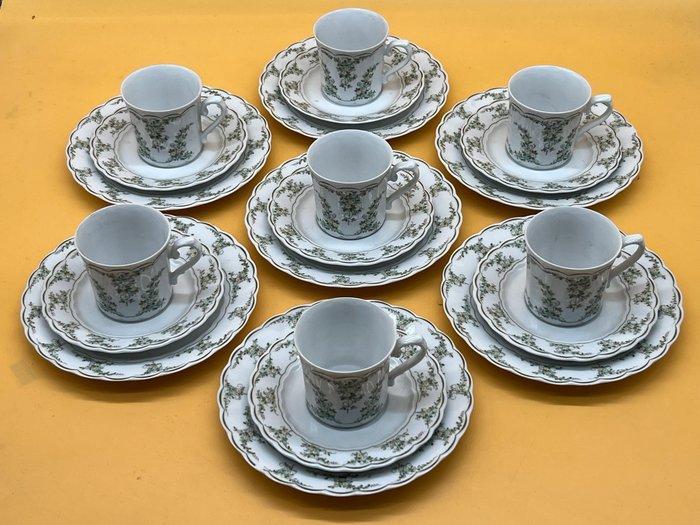 Eschenbach – Kaffeeservice für 7 Personen – Porzellan,, Antiek en Kunst, Antiek | Meubels | Tafels