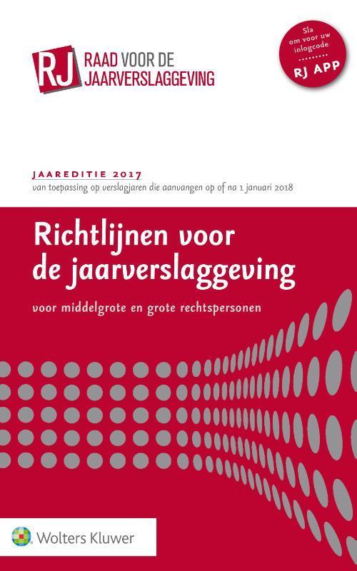 Richtlijnen voor de jaarverslaggeving, middelgrote en grote, Boeken, Economie, Management en Marketing, Gelezen, Verzenden