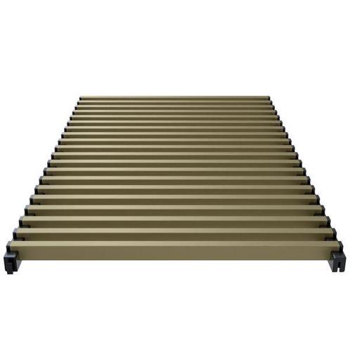 Aluminium bronskleurig rolrooster  - 1600x340  Betherma, Doe-het-zelf en Verbouw, Verwarming en Radiatoren, Verzenden